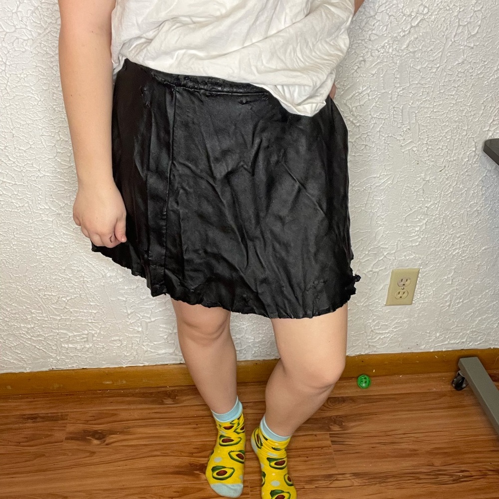 Leather skirt